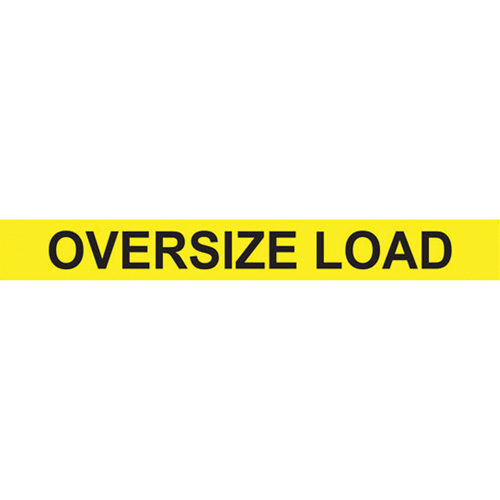 Oversize Load Heavy Haul Sign, Decal/Vinyl, 96" W x 12" H Stor-it Systems