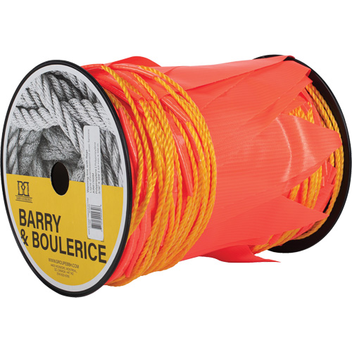 Ligne d'avertissement avec fanions, 328' lo, Orange Stor-it Systems