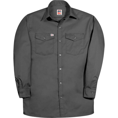 Chemise de travail &agrave; manche longue de premi&egrave;re qualit&eacute;, Hommes, Petit, Charbon Stor-it Systems