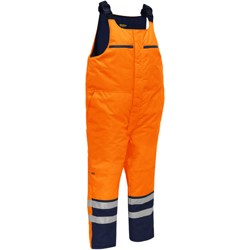Salopette pour le froid extr&ecirc;me Bisley, Polyester, Petit, Orange haute visibilit&eacute; Stor-it Systems