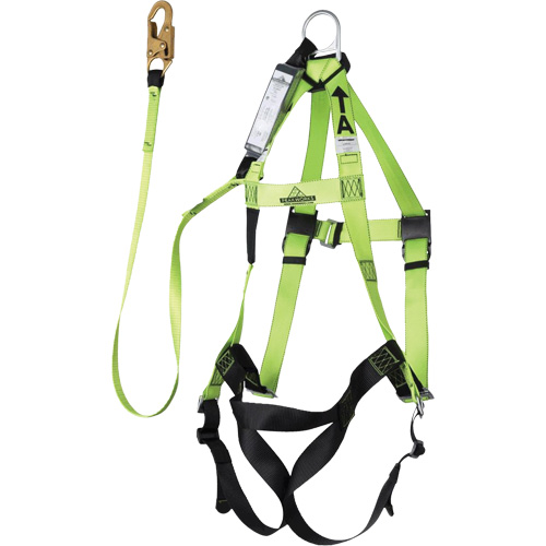 FBH-10000A6440-4 4' Class A Harness & Lanyard with 350 lbs. Capacity, Harness/Lanyard Combo Stor-it Systems