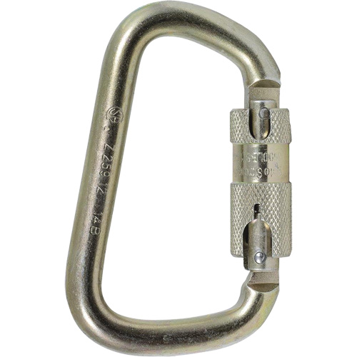 CP-03015-1 Zinc Plated Carabiner with 1" Gate Opening, Steel Stor-it Systems