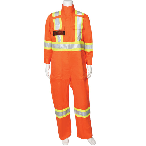 Firewall FR&reg; High-Visibility FR Coveralls, Size Small, High Visibility Orange, 9.2 cal/cm² Stor-it Systems