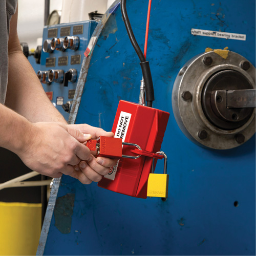 Velocity Plus Safety Lockout Padlock, Orange, Keyed Alike, Aluminum, 1-1/2" Width Stor-it Systems