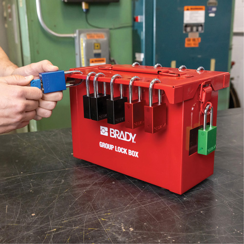 Velocity Plus Safety Lockout Padlock, Orange, Keyed Alike, Aluminum, 1-1/2" Width Stor-it Systems