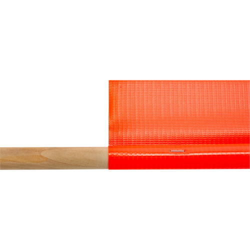 Traffic Safety Flag, Mesh, With Handle Stor-it Systems