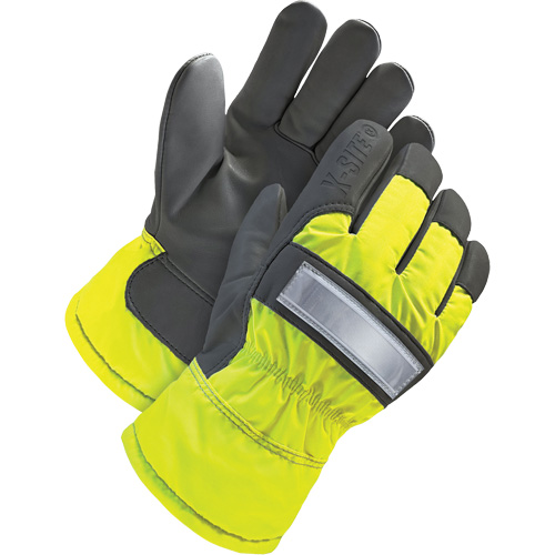 High-Visbility Fitter's Glove, Large, Grain Goatskin Palm, Thinsulate Inner Lining Stor-it Systems