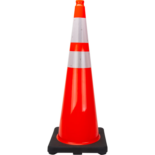 Premium Traffic Cone, 36", Orange, 4" & 6" Reflective Collar(s) Stor-it Systems