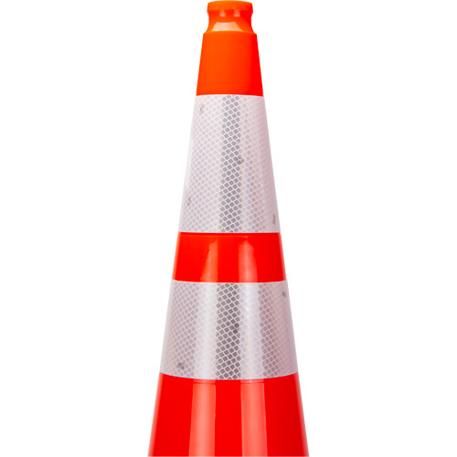 Premium Traffic Cone, 36", Orange, 4" & 6" Reflective Collar(s) Stor-it Systems