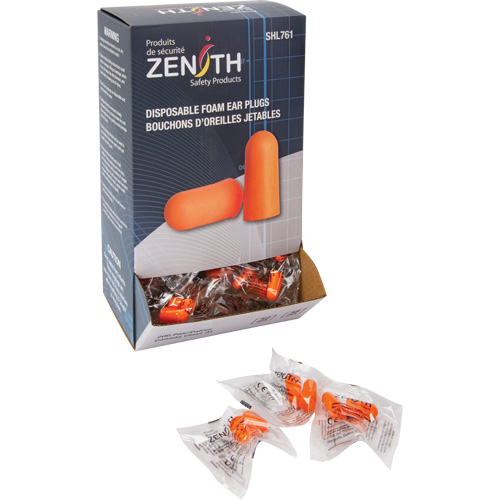 Foam Earplugs, Pair - Polybag Stor-it Systems