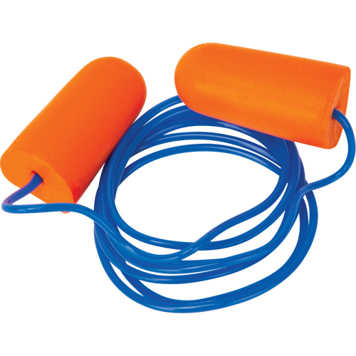 Foam Earplugs, Pair - Polybag, Corded Stor-it Systems