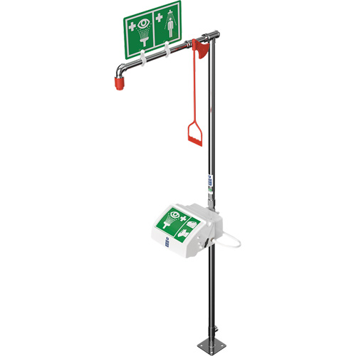 Douche combin&eacute;e avec cuvette ferm&eacute;e en ABS et entr&eacute;e inf&eacute;rieure, Socle Stor-it Systems