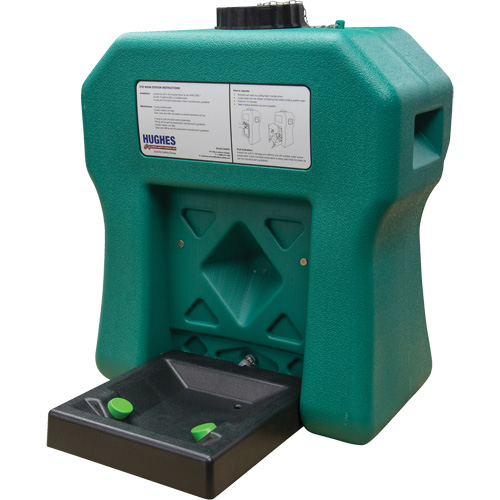 Poste de douche oculaire portable autonome, Aliment&eacute; par gravit&eacute;, Capacit&eacute; 16 gal., Conformit&eacute; ANSI Z358.1 Stor-it Systems