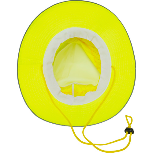 Chapeau de p&ecirc;cheur &agrave; refroidissement par &eacute;vaporation, Lime haute visibilit&eacute; Stor-it Systems