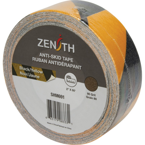 Anti-Skid Tape, 2" x 60', Black & Yellow Stor-it Systems