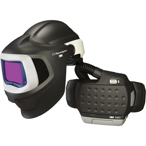 Adflo Powered Air Purifying Respirator HE System with Speedglas 9100 MP Welding Helmet, Welding Helmet, Lithium-Ion Battery Stor-it Systems