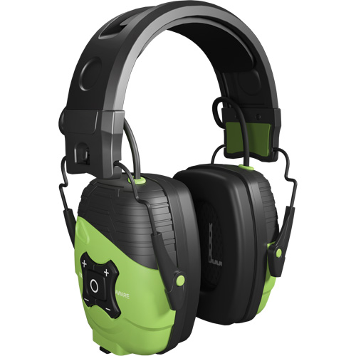 Safety Green Link Aware Bluetooth Earmuffs, Headband Style, 25 dB Stor-it Systems