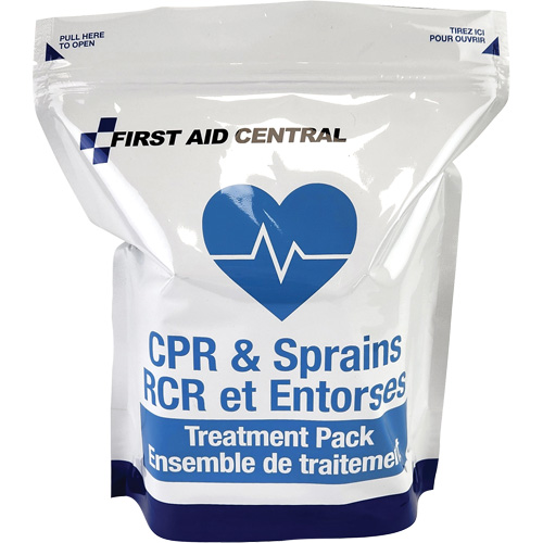 9-Piece CPR & Sprains Refill Pack for Emergency Response First Aid Kit Stor-it Systems