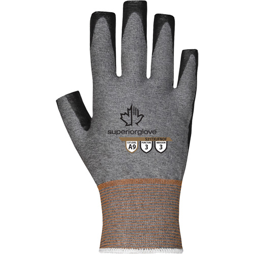 Ultra-Thin Open-Finger Gloves, Size 5, 21 Gauge, Nitrile Coated, TenActiv Shell, ASTM ANSI Level A9 Stor-it Systems