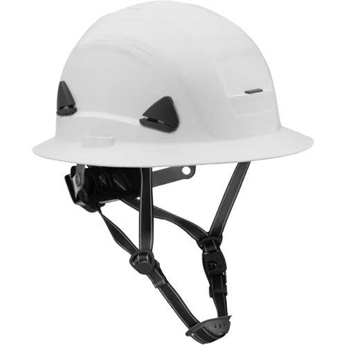 Fibre Metal Climbing Style Helmet with Full Brim, Meets CSA Type 2, Ratchet Suspension, Non-Vented Stor-it Systems