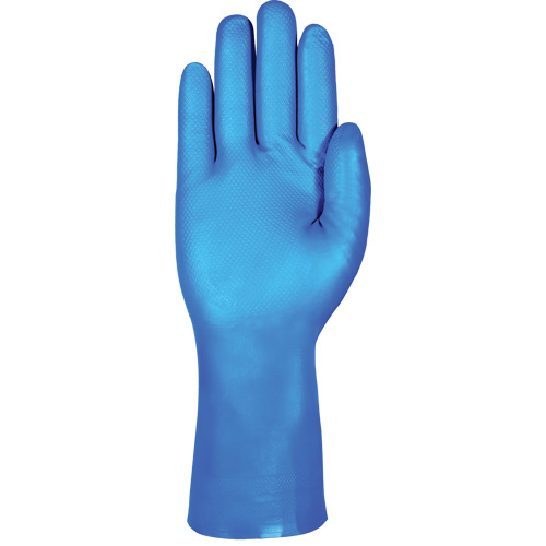 AlphaTec&reg; 37-501 Blue Medium-Duty Chemical-Resistant Gloves, Size 7, 13" L, Nitrile, 16.5-mil Stor-it Systems
