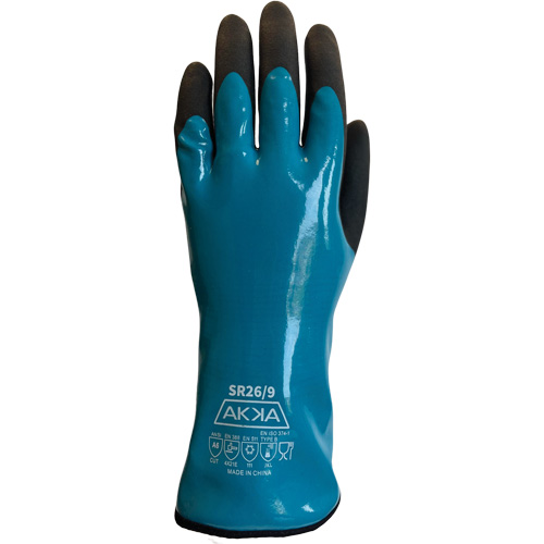Food, Chemical, Cold & Cut Protection Gloves, Size 7, 12" L, PVC, Nylon Inner Lining Stor-it Systems