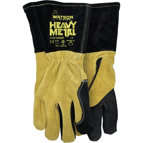2780 Thrasher MIG/Stick Welding Gloves, Split Cowhide, Size Small Stor-it Systems