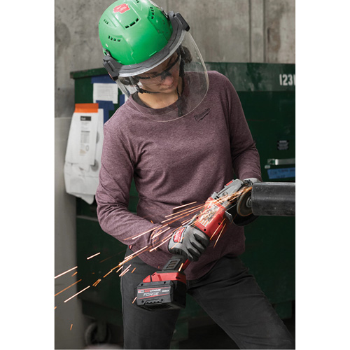 FREEFLEX Long-Sleeve Hybrid T-Shirt, Women's, X-Small, Grey Stor-it Systems