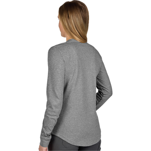 FREEFLEX Long-Sleeve Hybrid T-Shirt, Women's, X-Small, Grey Stor-it Systems