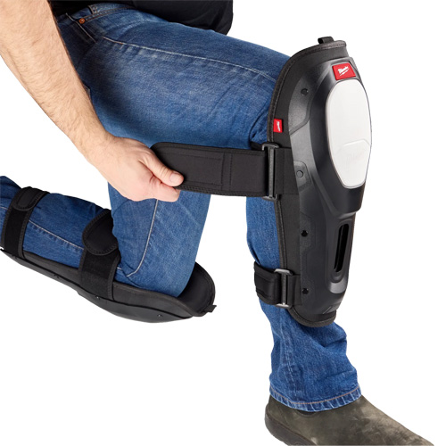 Dynamic Flooring Knee Pad, Hook and Loop Style, Plastic Caps, Foam Pads Stor-it Systems