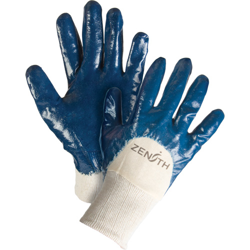 Medium-Weight Interlock Lined Gloves, 10/X-Large, Nitrile Coating, Cotton Shell Stor-it Systems
