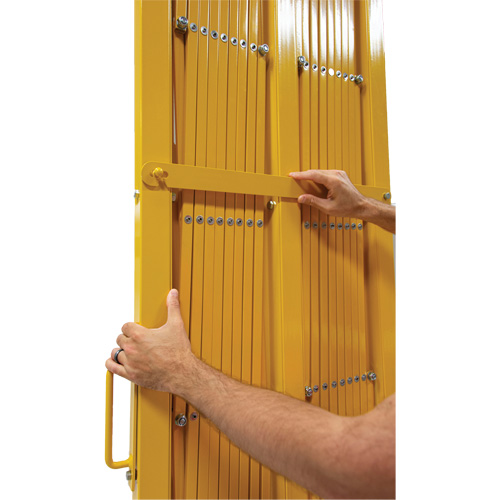Barri&egrave;re extensible, 84" h x 20' lo, Jaune Stor-it Systems