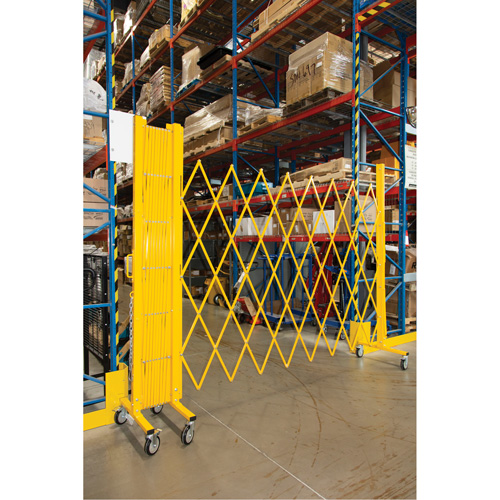 Barri&egrave;re extensible, 84" h x 20' lo, Jaune Stor-it Systems