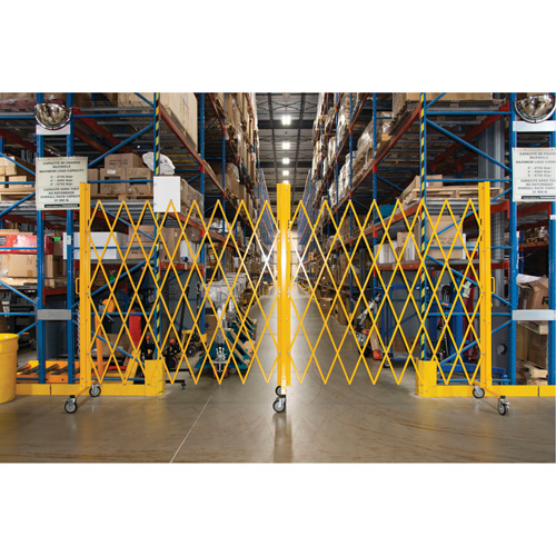 Barri&egrave;re extensible, 84" h x 20' lo, Jaune Stor-it Systems