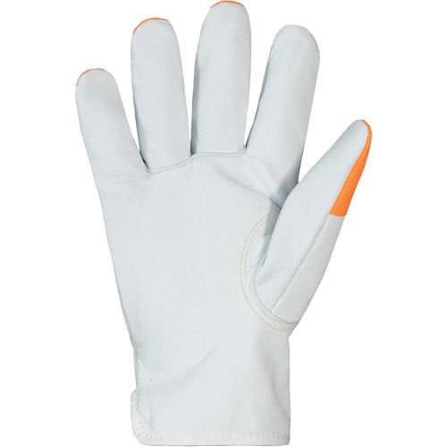 Gants haute visibilit&eacute; r&eacute;sistants &agrave; la coupe Endura Pro, Taille 2T-Grand, Enveloppe en Cuir de vache, ASTM ANSI niveau A6 Stor-it Systems
