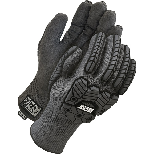 Gants antichocs doubl&eacute;s r&eacute;sistants &agrave; la coupe Deny, 8, Paume en Microfibre, Poignet &eacute;lastique Stor-it Systems