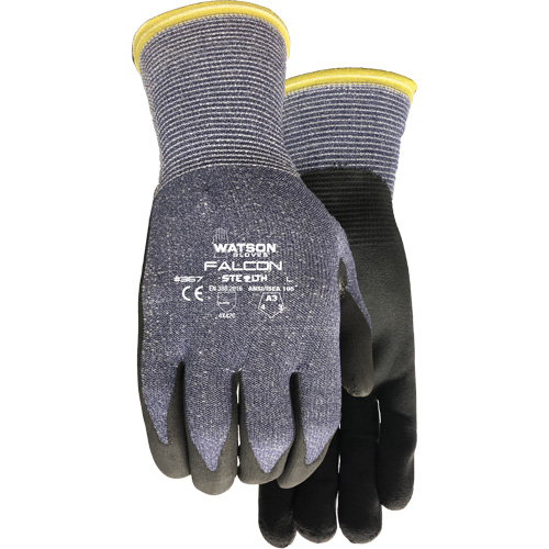 Gants r&eacute;sistant &agrave; la coupe Stealth Falcon 367, Taille Petit, Calibre 15, Rev&ecirc;tement Mousse de nitrile, Enveloppe en Fibre de verre/PEHP/Nylon/Spandex, ASTM ANSI niveau A3/EN 388 niveau C Stor-it Systems