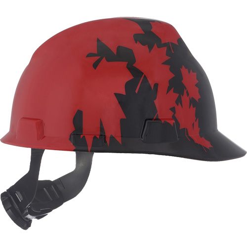 Casque sp&eacute;cialis&eacute; V-Gard, Suspension Rochet, Noir/Rouge Stor-it Systems