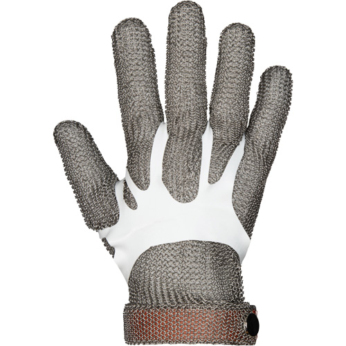 Gants en maille m&eacute;tallique MMG conformes aux normes alimentaires, Taille 2T-petit, Enveloppe en Acier inoxydable, ASTM ANSI niveau A9 Stor-it Systems
