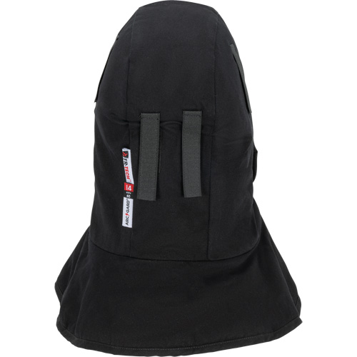 Pioneer 765A Flame-Resistant Quilted Hard Hat Liner with Long Neck & Detachable Mouthpiece, Black/Grey, Cotton/FR-Tech&reg;/Modacrylic/Nylon Stor-it Systems