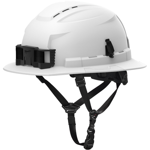 Casque de s&eacute;curit&eacute; &agrave; bordure complet BOLT, R&eacute;pond aux normes CSA type 2, Suspension Rochet, Ventil&eacute; Stor-it Systems