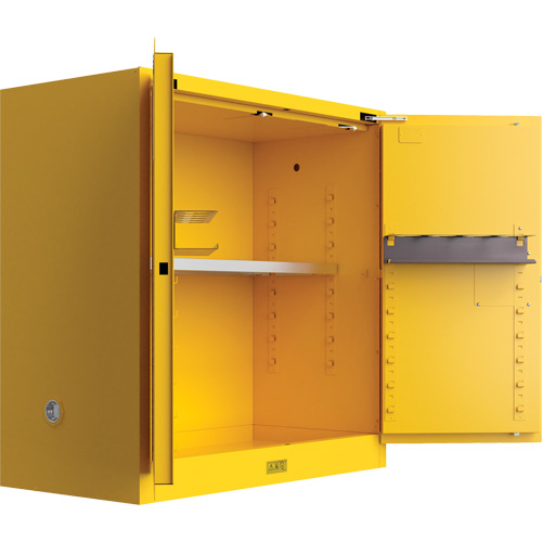 Utili-Guard+ Flammable Safety Cabinet, 30 gal., 1 Door, 43" W x 44" H x 22" D Stor-it Systems