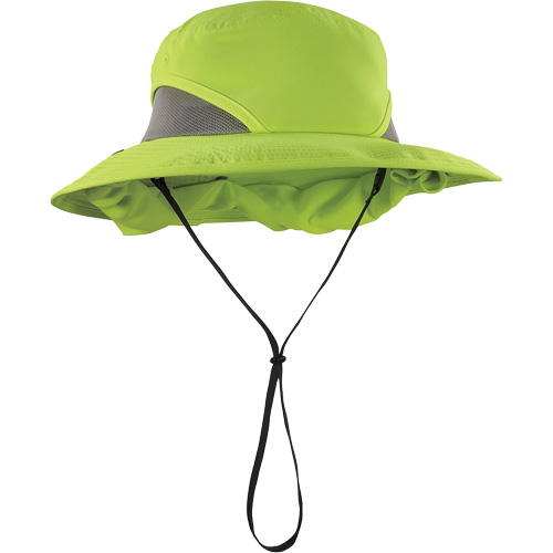 Chapeau de garde forestier 8934 Chill-Its avec prot&egrave;ge-nuque, grand/tr&egrave;s-grand, Lime haute visibilit&eacute; Stor-it Systems