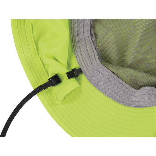 Chapeau de garde forestier 8934 Chill-Its avec prot&egrave;ge-nuque, grand/tr&egrave;s-grand, Lime haute visibilit&eacute; Stor-it Systems