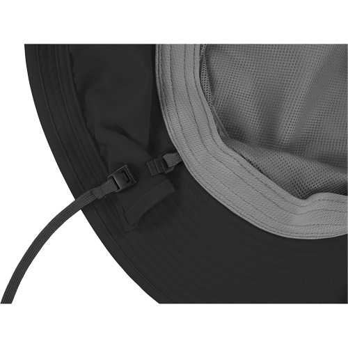 Chapeau de garde forestier 8934 Chill-Its avec prot&egrave;ge-nuque, grand/ T-grand, Noir Stor-it Systems