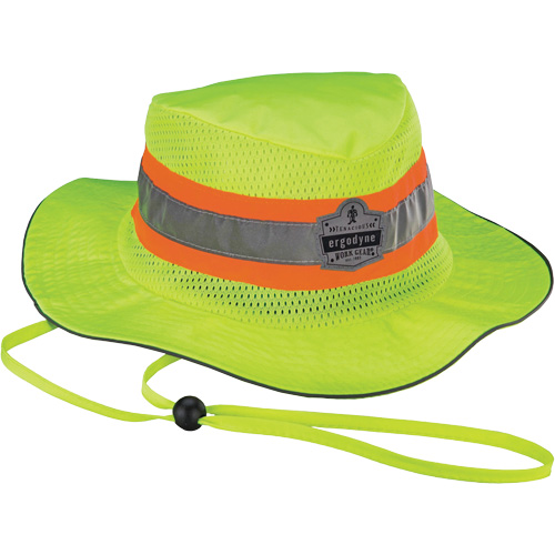 Chapeau de soleil de garde forestier GloWear 8935, grand/tr&egrave;s-grand, Jaune lime haute visibilit&eacute;, Polyester Stor-it Systems