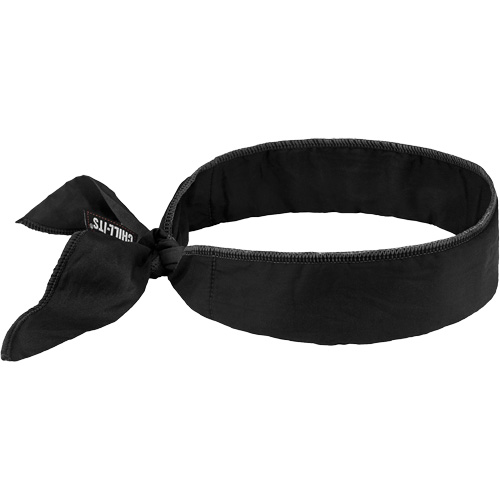 Bandeau de refroidissement Chill-Its 6702 avec polym&egrave;res int&eacute;gr&eacute;s et fermeture &agrave; nouer, Noir Stor-it Systems
