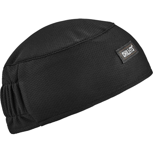 Calotte haute performance avec bandeau en &eacute;pong&eacute; Chill-Its 6630, Noir Stor-it Systems