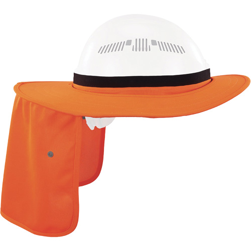 Visi&egrave;re universelle avec protection de la nuque pour casque de s&eacute;curit&eacute; Chill-Its 6661, Orange haute visibilit&eacute; Stor-it Systems