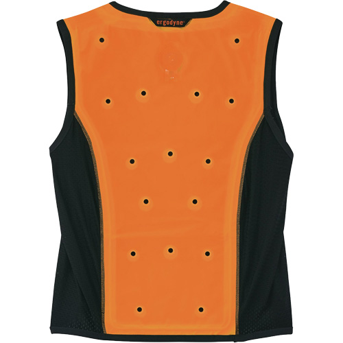 Veste de refroidissement &eacute;vaporatif Chill-Its 6685 avec fermeture &agrave; glissi&egrave;re, Moyen, Orange Stor-it Systems